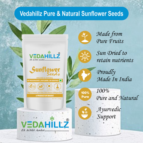 Vedahillz Raw Sunflower Seeds Sourced from Carefully Selected High Quality Seeds